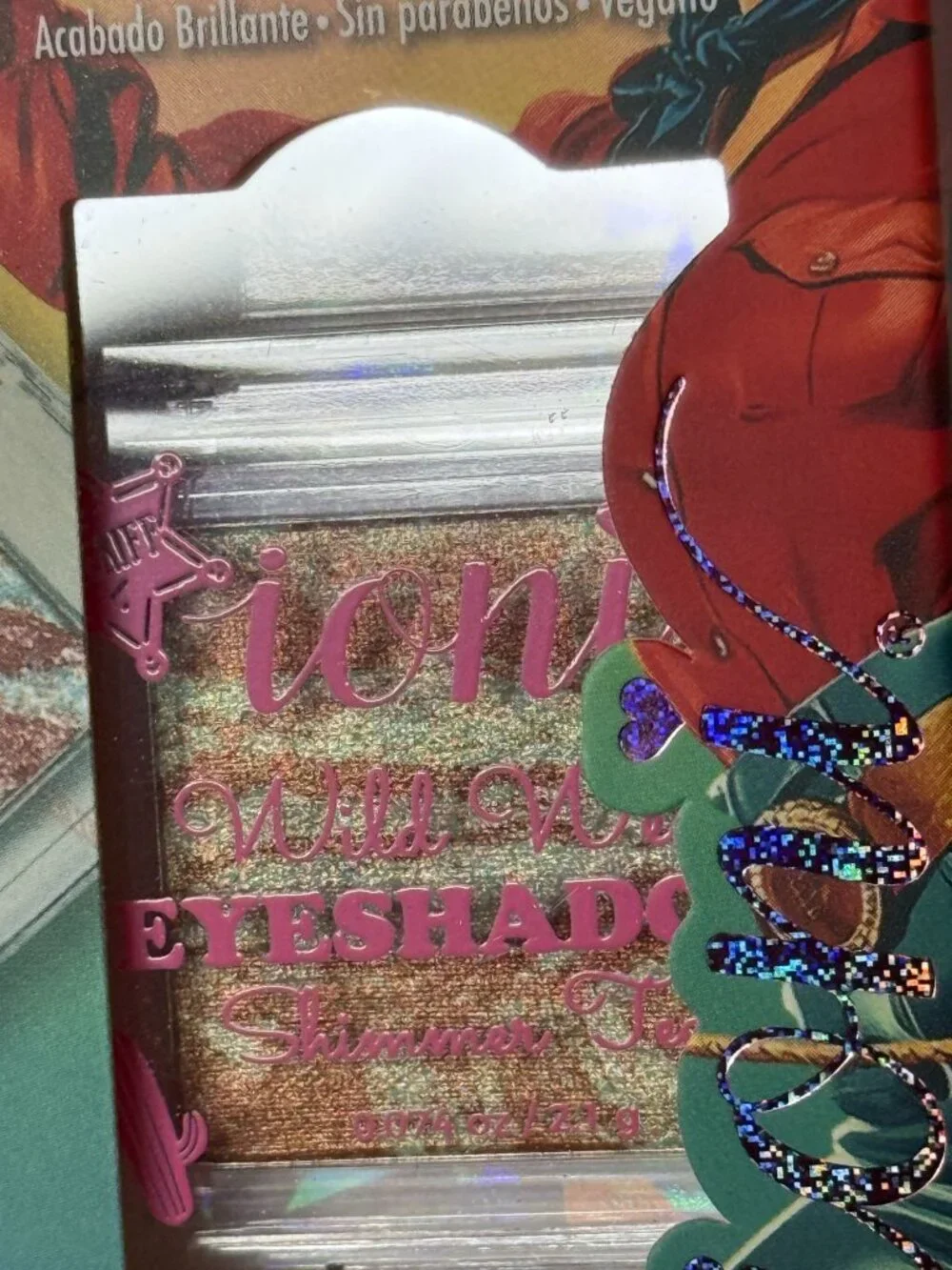 Ioni Pink Cowgirl Wild West Eyeshadow Fun & Thrills Shimmer Teal Vegan New